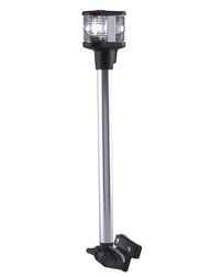 Fold Down Combination Masthead - White All-Round Light - Horizontal Mount